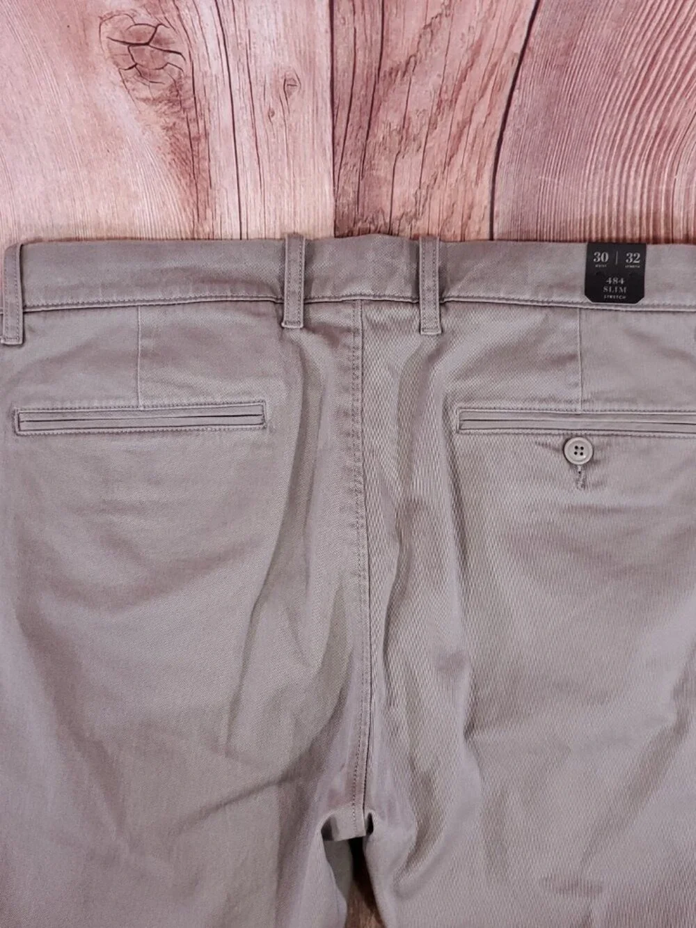 *READ* NWT J Crew Mens 30x31.5(32) 484 Slim fit Stretch Chino Pants Gray E1589